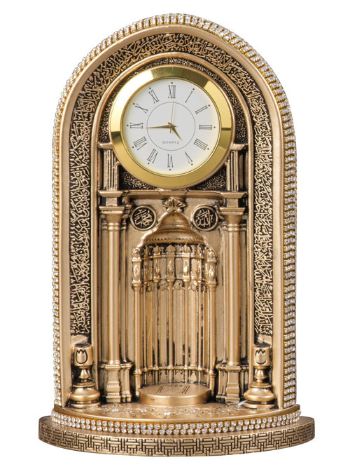 Nakkaş Saatli Mihrap Boytu (Orta Boy | Sarı)