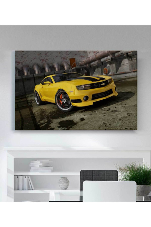 Chevrolet Camaro Araba Kanvas Tablo