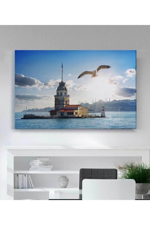 Kız Kulesi Manzara Kanvas Tablo
