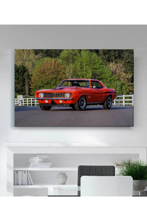 Chevrolet Camaro Araba Kanvas Tablo