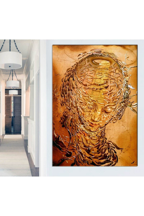 Srds2 - Salvador Dali - Raphaelesque Head Exploding Sürrealist Kadın Sureti Kanvas Tablo