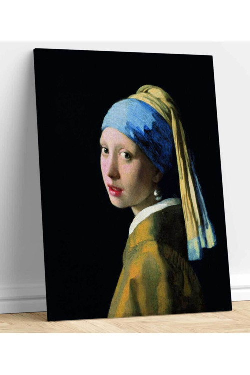Johannes Vermeer Inci Küpeli Kız Kanvas Tablo