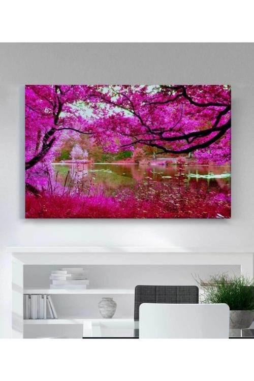 Kiraz Çiçekleri Kanvas Tablo