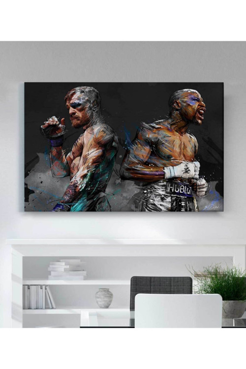 Mayweather Vs Mcgregor Kanvas Tablo
