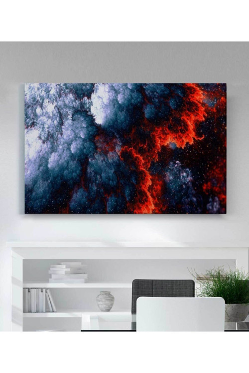 Volkan Renkli Magma Sanat Kanvas Tablo