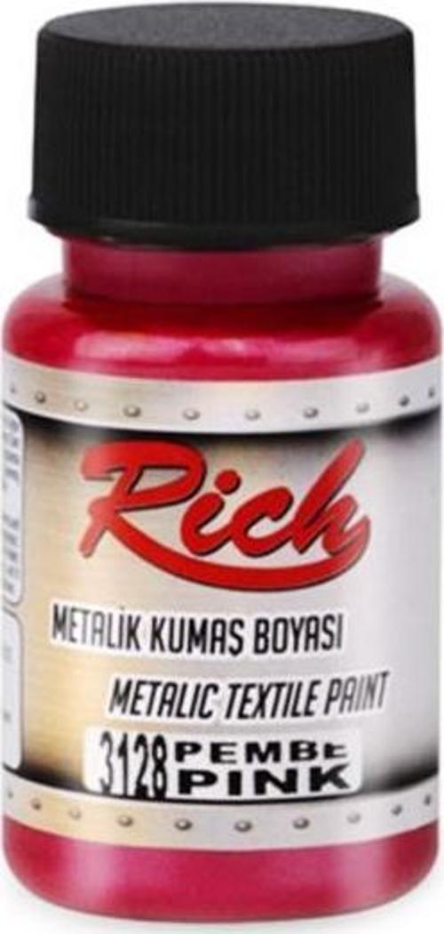 Metalik Kumaş Boyası – Pembe 50cc