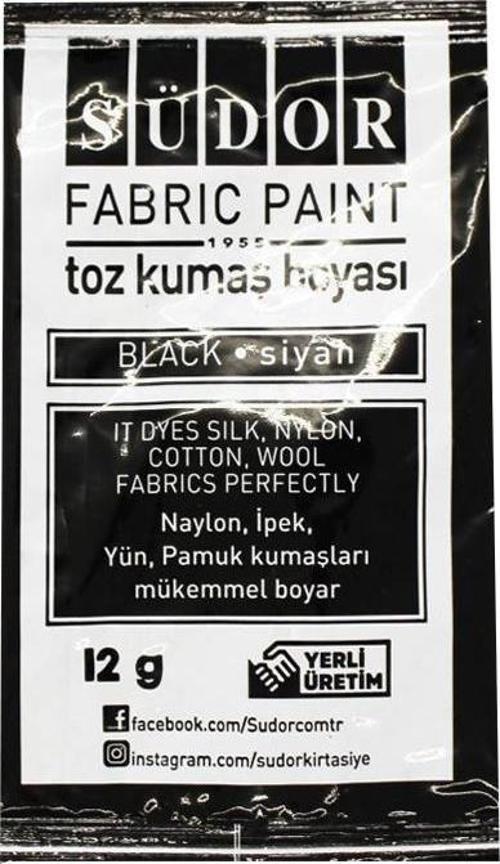 Toz Kumaş Boyası Siyah 12 g