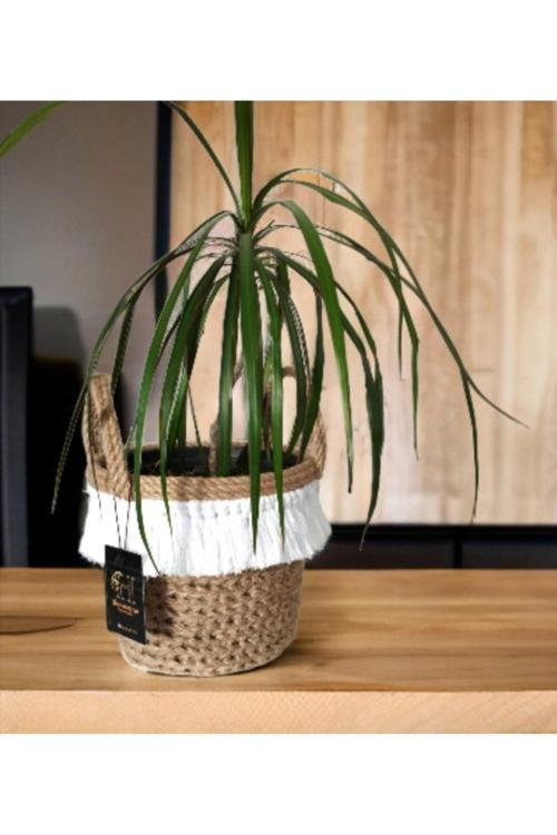 Dikilebilir Dekoratif Bohem Saksı, Saksılık,Saksı Giydirme, Sepet