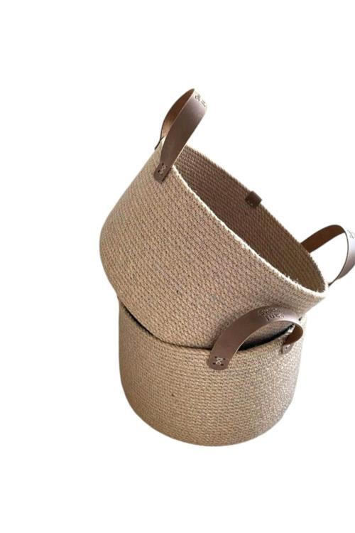 2 Adet Çok Amaçlı Düzenleyici Sepet Organizer Hediyelik Sepet Saksılık