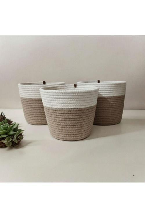 3 Adet Hasır Sepet, Saksılık