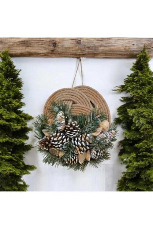 Yılbaşı Kapı Süsü,Duvar Süsü, Garland, Kozalak , Hediyelik Kapı Süsü