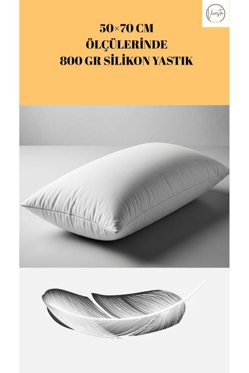 800 Gram Silikon Yastık – Ortopedik, Yumuşak Ve Konforlu Uyku Yastığı