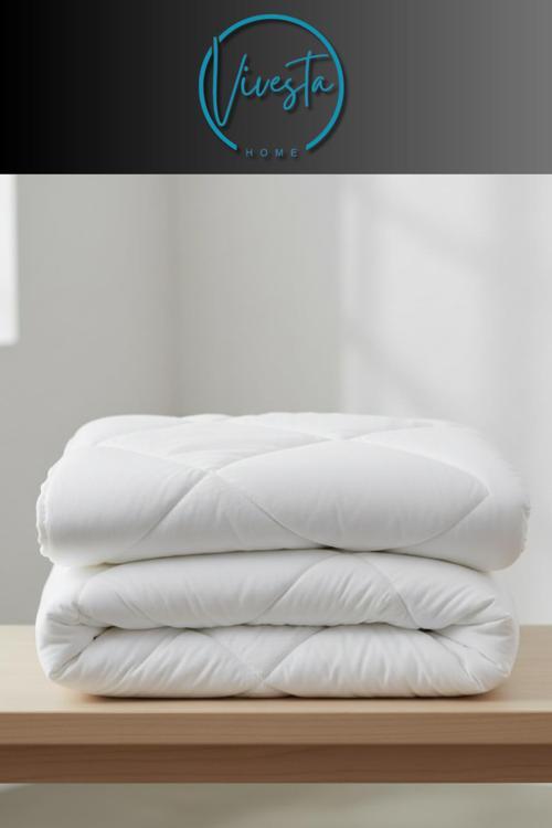 Silikon Dolgulu Tek Kişilik Yorgan 155X215 – Yumuşacık, Nefes Alabilir Beyaz Konfor Yorganı