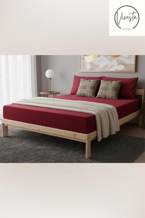 180X200 Çift Kişilik Lastikli Çarşaf Seti Ve 2 Adet Yastık Kılıfı – Yumuşak Dokulu, Dayanıklı Kumaş