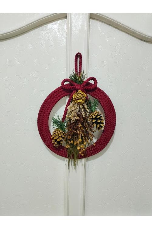 Özel Tasarım Yılbaşı Kapı Duvar Süsü Hediyelik Kapı Süsü