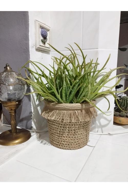 24X22 Dikilebilir Saksı Saksılık Hediyelik Sepet Saksı Giydirme Sepet