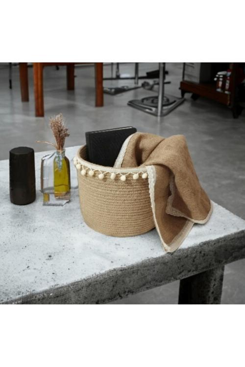 25X20 Çok Amaçlı Düzenleyici Hasır Sepet Organizer