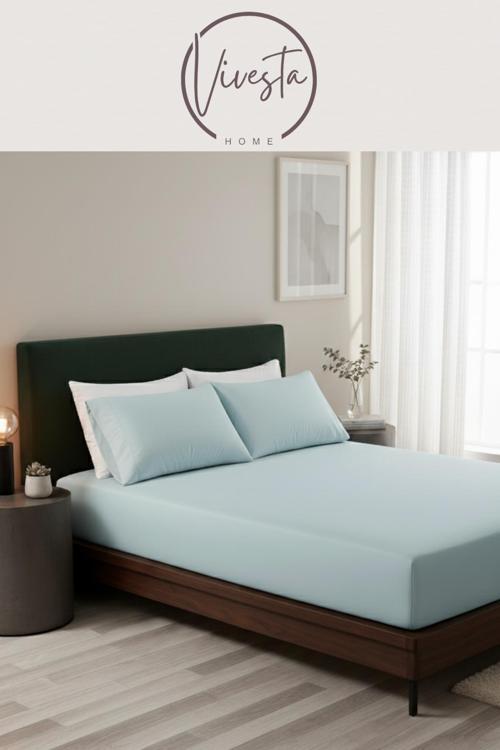 Tek Kişilik Lastikli Çarşaf Seti 100×200 + 50×70 Yastık Kılıfı – Yumuşak, Dayanıklı Kumaş