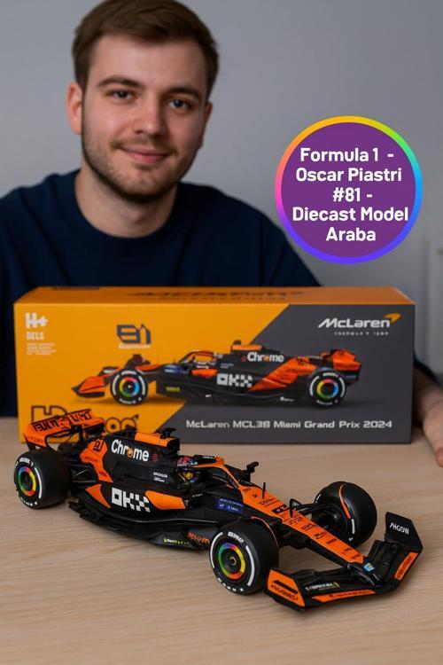 1:24 Bburago McLaren MCL38 Oscar Piastri #81 – Formula 1 Diecast Model Araba