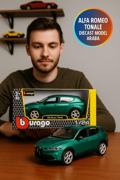 Kapıları Açılan Metal Gövdeli Bburago 1 24 Alfa Romeo Tonale Gerçekçi Model Araba