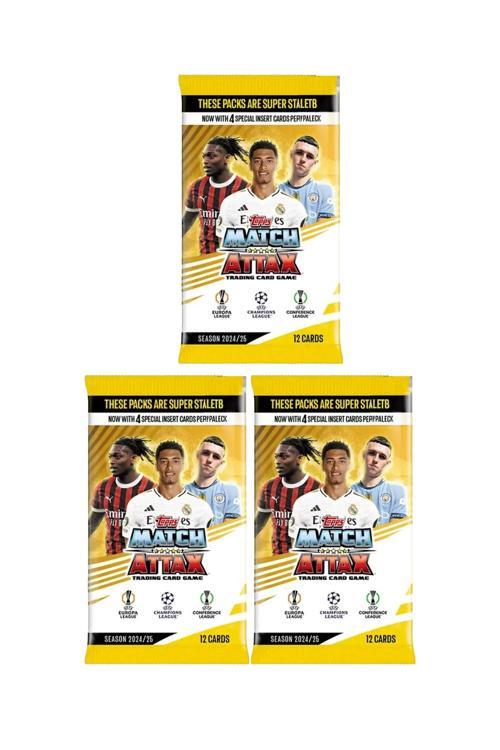 Match Attax Şampiyonlar Ligi Futbol Kart Seti 2024/2025 Sezonu 12x3 36 Adetli