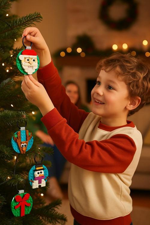 Yılbaşı Süsü Koleksiyonu Asılabilir Dekor Seti Çocuklar İçin Eğlenceli Yapım ve Süsleme Keyfi