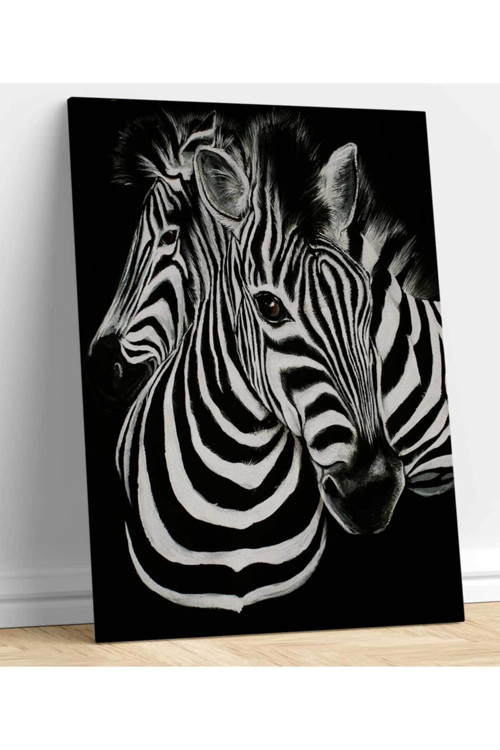 Zebra Dekoratif Kanvas Tablo