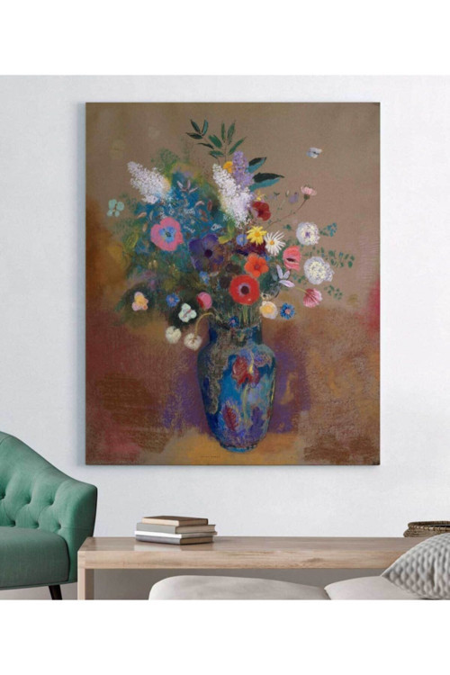 Odilon Redon Çiçek Buketi Kanvas Tablo