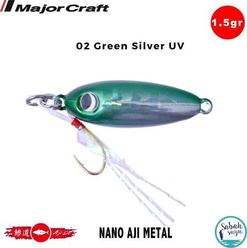 Nano Aji Metal 1.5gr 16mm #02 Green Silver UV