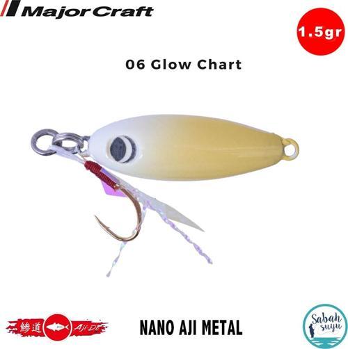 Nano Aji Metal 1.5gr 16mm #06 Glow Chart