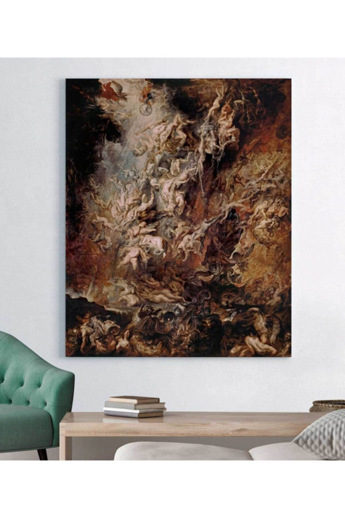 Peter Paul Rubens Asi Meleklerin Düşüşü Kanvas Tablo