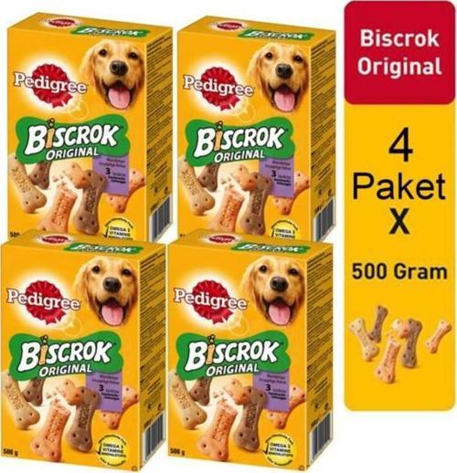 Biscrok Köpek Ödül Bisküvi 500 gr 4 Paket