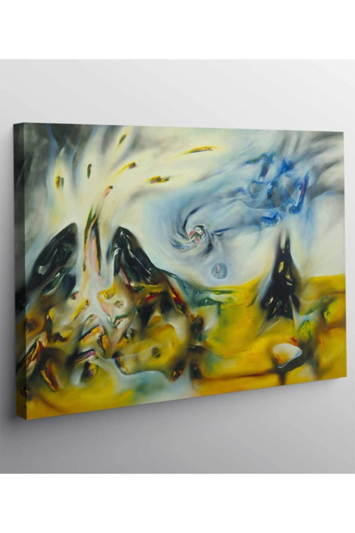 Roberto Matta Yaşamı Dinlerken Kanvas Tablo
