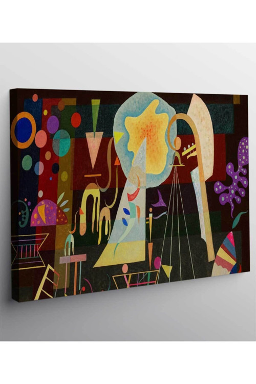 Kandinsky W. Kanvas Tablo Sakinleşmiş Gerilim