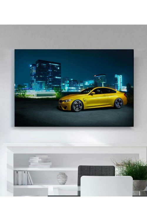 Bmw Araba Kanvas Tablo Oturma Odası Ev Ofis Çalışma Dekor