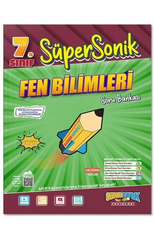 7. Sınıf Süpersonik Fen Bilimleri Soru Bankası - Süpersonik Yayınları