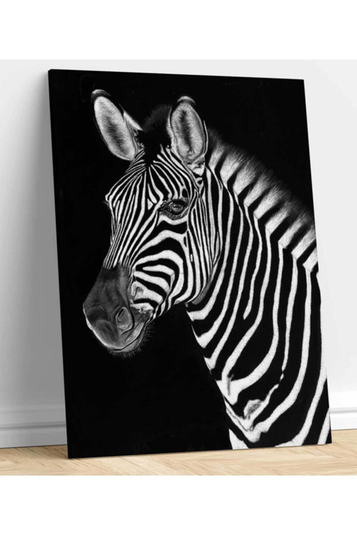 Zebra Dekoratif Kanvas Tablo