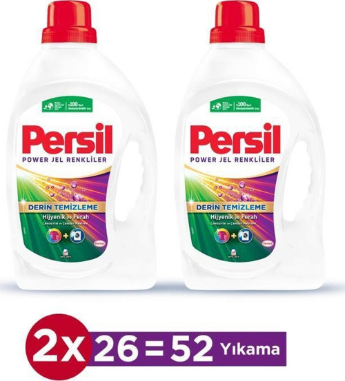 Persil Sıvı Çamaşır Deterjanı 2 x 1690ml (52 Yıkama) Color