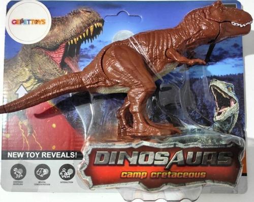 WS5305 Ağzı ve Eklem Yerleri Hareket Ettirilebilir T-Rex Dinazor Figürü Kahverengi