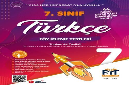 Fit Yayınları 7. SINIF TÜRKÇE FÖY İZLEME TESTLERİ