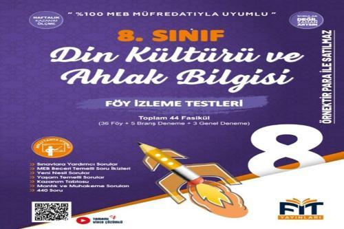 Fit Yayınları 8. SINIF DİN KÜLTÜRÜ VE AHLAK BİLGİSİ FÖY İZLEME TESTLERİ