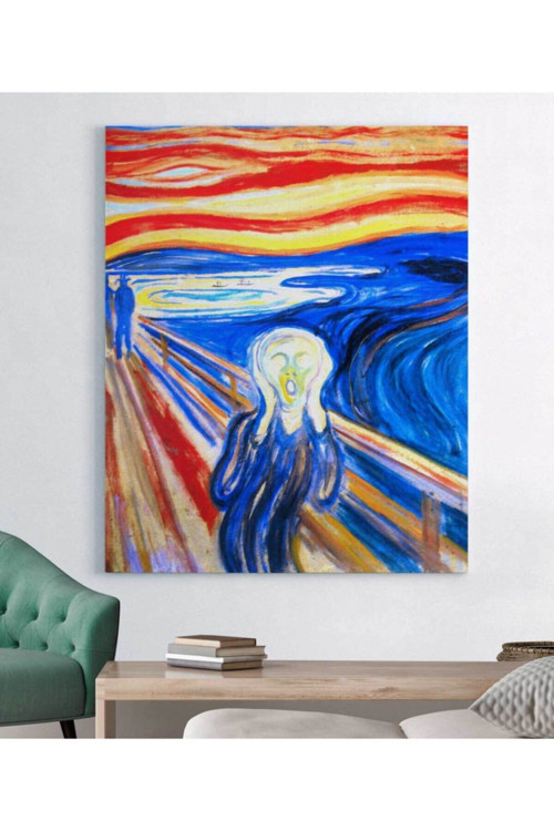 Edvard Munch Çığlık Kanvas Tablo