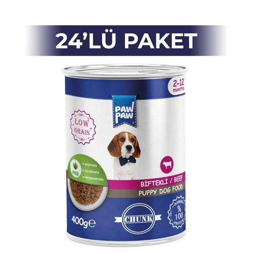 Jelly Biftekli Yavru Köpek Konservesi 400 gr 24 Adet