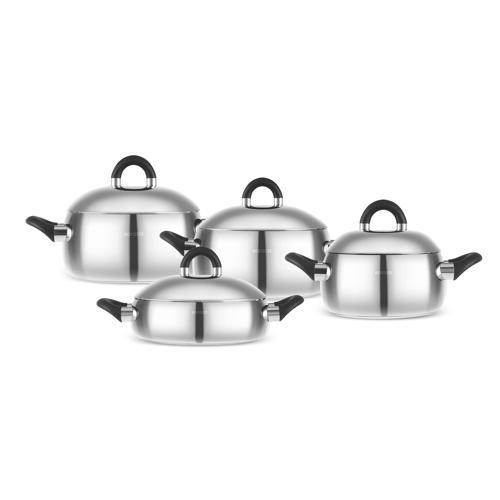 Fuji İndüksiyon Tabanlı 8 Parça Çelik Tencere Seti