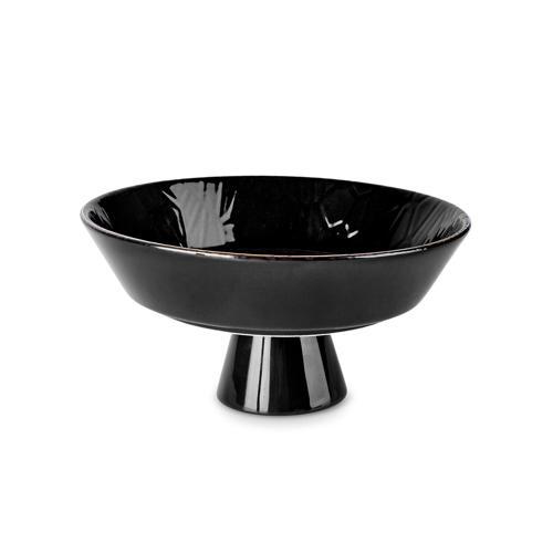 Calvin Ayaklı Kase 24 Cm Siyah