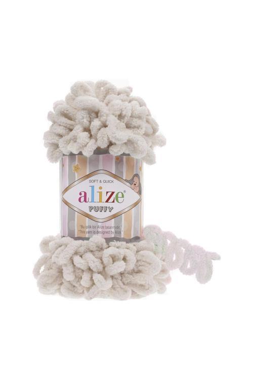 Puffy 5 Adet Fil Dişi Rengi El Ile Örülen Örgü Ipi Renk Kodu:599