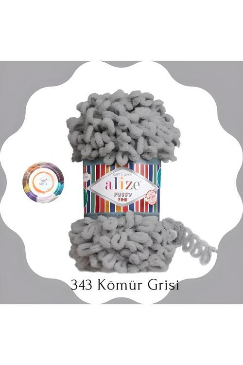 Puffy Fine El Örgü Ipliği Küçük Ilmek (Tekli) - 100 Gr. 14.5Mt. Parmak Ipi, Battaniye Ipi