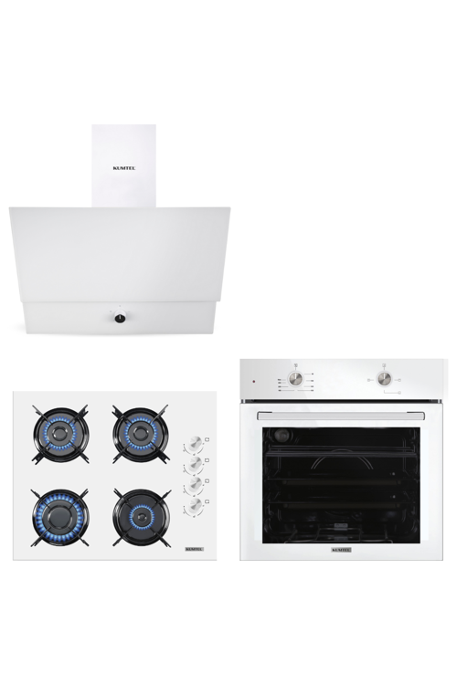 Home Beyaz Cam Ankastre Set