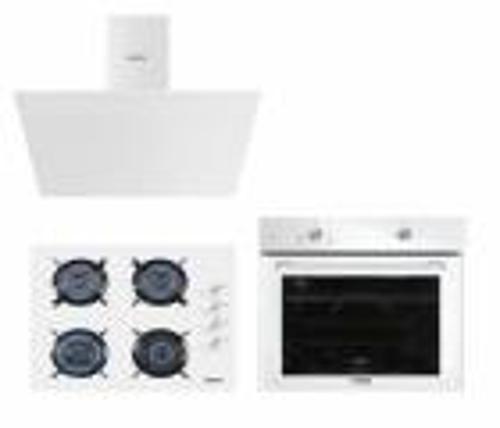 Home Basic Beyaz Cam Ankastre Set