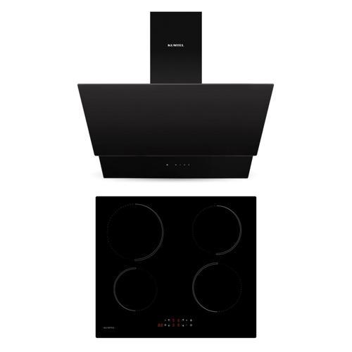 2'li Siyah İndüksiyonlu Ankastre Set (Davlumbaz-Ocak)